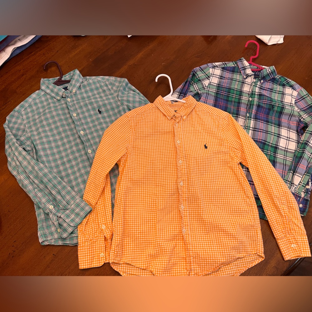 Ralph Lauren Size M (10/12) Boys Dress Shirts